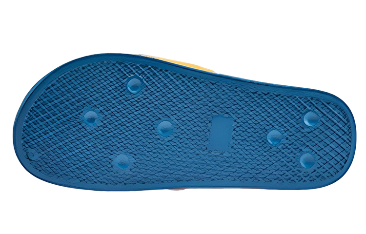 Shop Kappa卡帕 藝術家聯名 休閒運動拖鞋 男女同款 藍黃