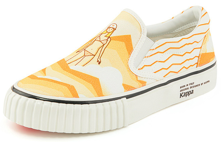Order Kappa Artist Collab Slip-On Basso ''Wu Xing Terra - Bianco Giallo'' KPCBGVS59C-012