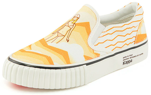 Kappa Artist Collab Slip-On Basso ''Wu Xing Terra - Bianco Giallo'' KPCBGVS59C-012 Order Kappa Artist Collab Slip-On Basso ''Wu Xing Terra - Bianco Giallo'' KPCBGVS59C-012