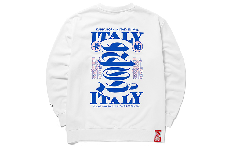 Kappa Artist Collaboration Crewneck Pullover Long-Sleeve Sweatshirt Unisex K0AZ2WT02D