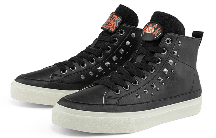 Kappa Artist Collaboration High-Top Sneaker 'Black' 圖 5