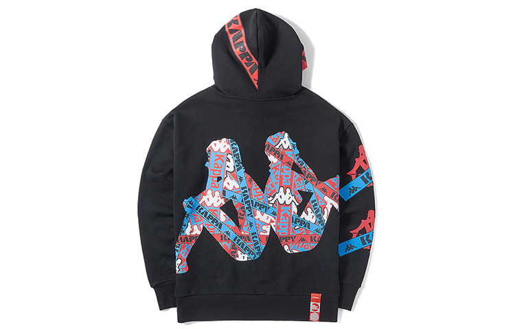 Kappa Artist Collaboration Hoodie with Logo Tape Print - Unisex Style K08Y2MT92D