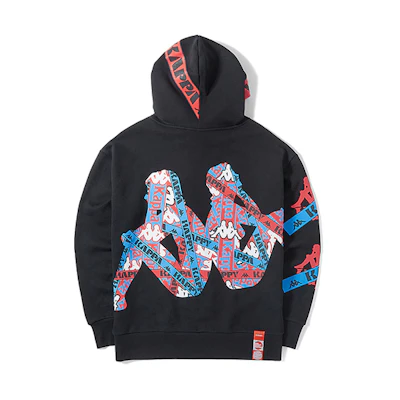 Kappa Artist Collaboration Hoodie with Logo Tape Print - Unisex Style K08Y2MT92D