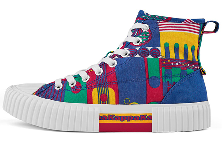 Kappa Artist High-Top Canvas Sneaker 'Blue and Red'