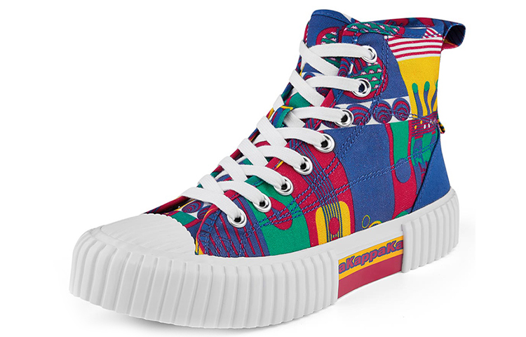Kappa Artist High-Top Canvas Sneaker 'Blue and Red' 圖 2