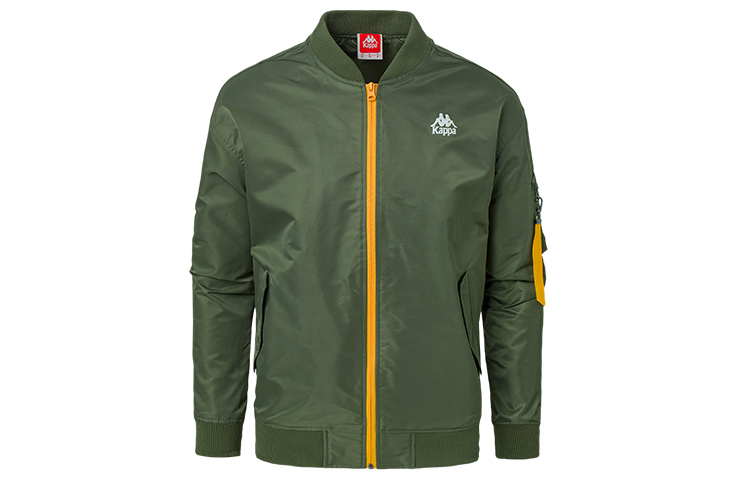 Kappa Asymmetrical Woven Casual Sports Flight Jacket K0B12JJ81T