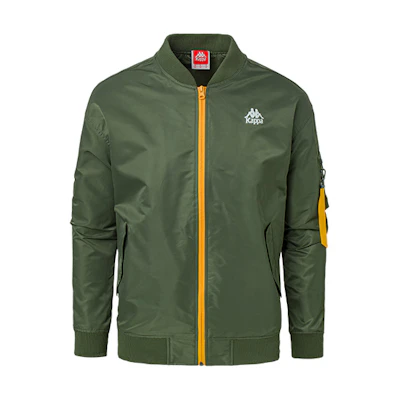 Kappa Asymmetrical Woven Casual Sports Flight Jacket K0B12JJ81T