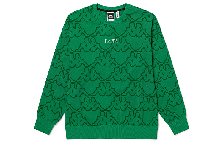 Kappa Azzurro All-Over Logo Crewneck Sweatshirt Unisex KAA0KT43
