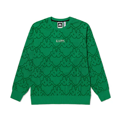 Kappa Azzurro All-Over Logo Crewneck Sweatshirt Unisex KAA0KT43