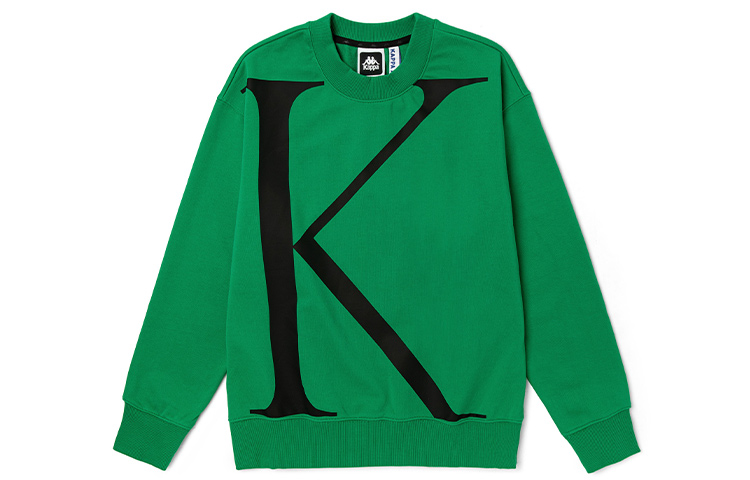Kappa Azzurro Big Letter Print Crewneck Sweatshirt Unisex KAA0KT38