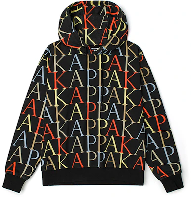 Kappa Azzurro系列全字母印花黑色连帽衫男女同款运动上衣 KAB0KT13 Buy Kappa Azzurro系列全字母印花黑色连帽衫男女同款运动上衣 KAB0KT13