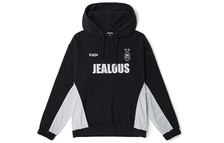 Kappa Azzurro Series Retro Letter Print Pullover Hoodie - Unisex Style KAB0KT05