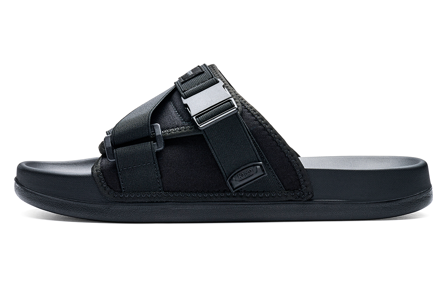 Kappa Back-to-Back Lightweight Anti-Slip Slide Sandals - Black K0EX5LT29CJ-990