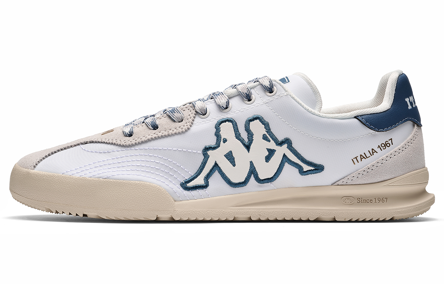 Kappa Back-to-Back White Blue Low-Top Sneakers Casual Fashion Shoes. K0EY5CC79-012