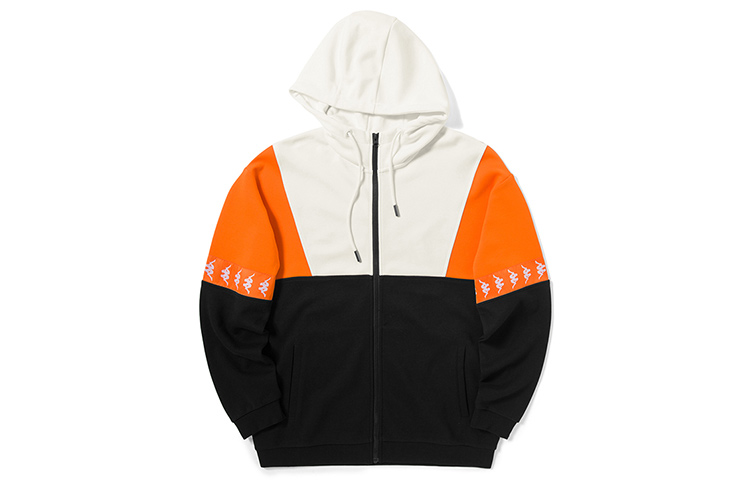 Kappa Banda Black Knit Zip Hoodie Jacket for Men K0A52MK77