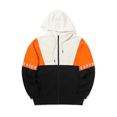 Kappa Banda Black Knit Zip Hoodie Jacket for Men K0A52MK77