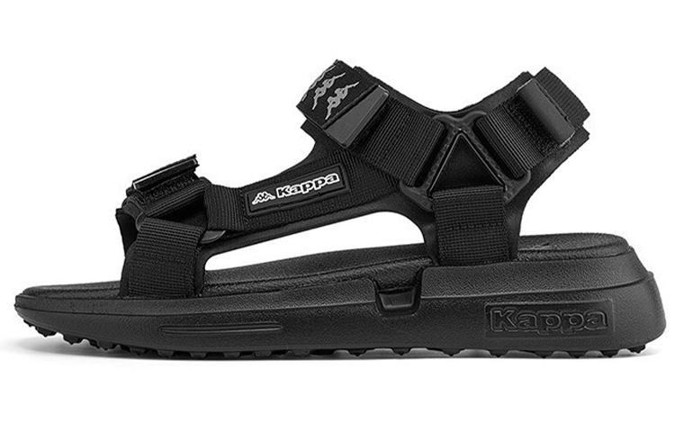 Kappa Beach Sport Sandals 'Pure Black Striped'