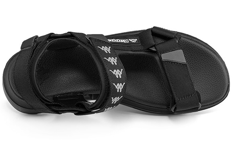 Kappa Beach Sport Sandals 'Pure Black Striped' 圖 3