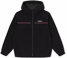 Kappa Black Long-Sleeve Hooded Windbreaker Jacket K0D12FJ02 Kappa Black Long-Sleeve Hooded Windbreaker Jacket K0D12FJ02
