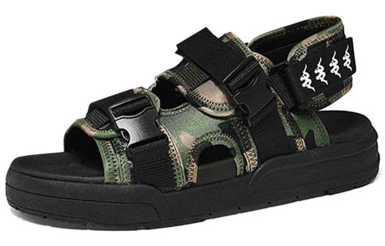 Kappa Buckle Strap Sandals 'Weed Green'