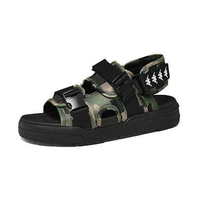 Kappa Buckle Strap Sandals 'Weed Green'