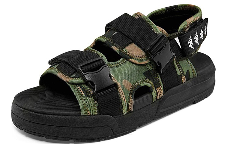 Kappa Buckle Strap Sandals 'Weed Green' 圖 2