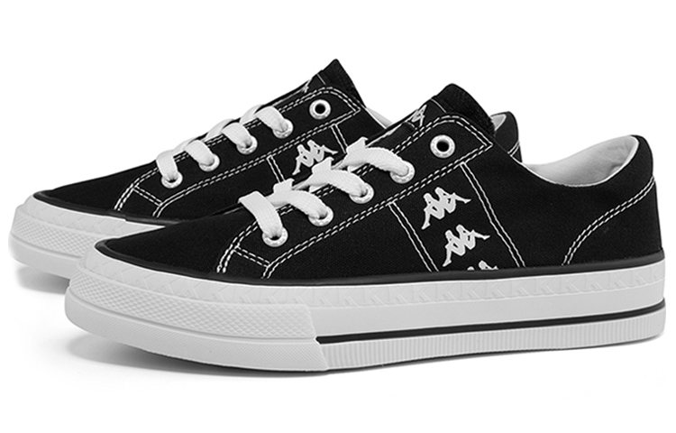 Lookbook Kappa 串標帆布鞋 黑白色 男女同款