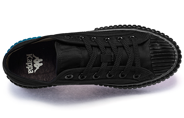 Shop 카파 블랙 로우탑 캔버스 (유니섹스) K0AW5VS52D-990