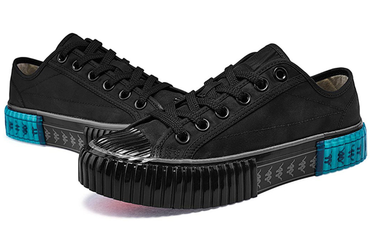 Details for 카파 블랙 로우탑 캔버스 (유니섹스) K0AW5VS52D-990