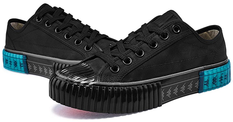 카파 블랙 로우탑 캔버스 (유니섹스) K0AW5VS52D-990 Details for 카파 블랙 로우탑 캔버스 (유니섹스) K0AW5VS52D-990