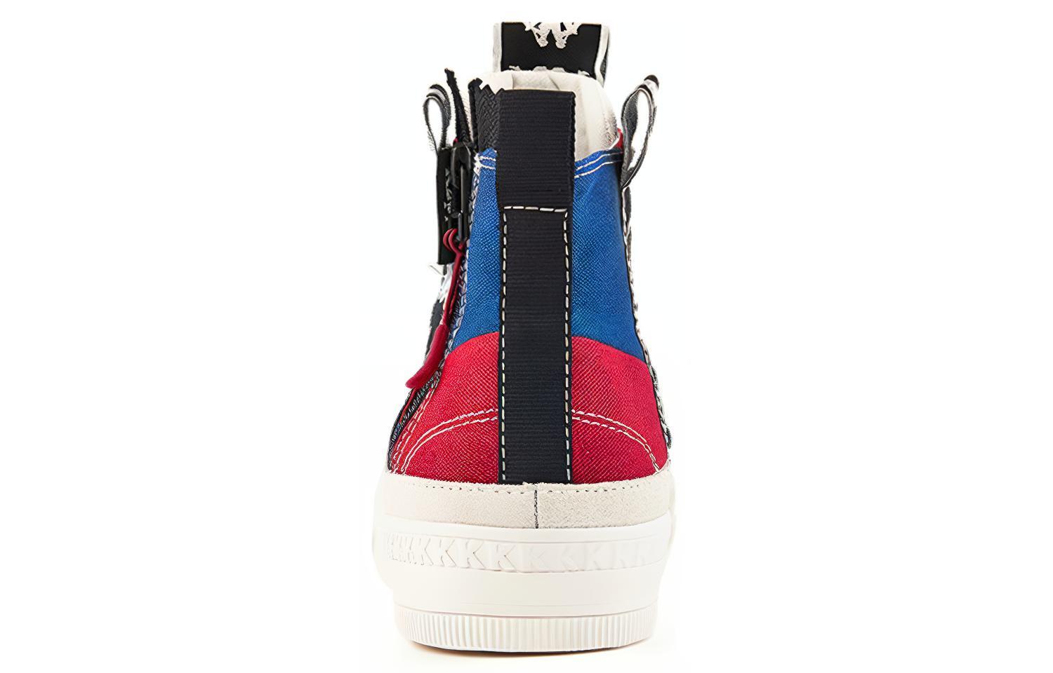 Shop Kappa串標帆布鞋紅藍