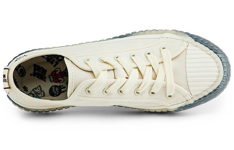 Kappa Canvas Sneakers 'Beige Blue' 圖 4