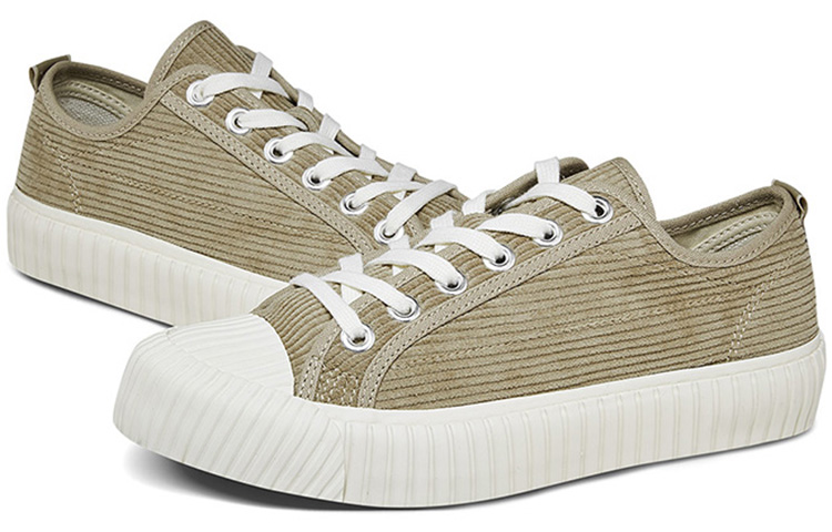Kappa Canvas Velour Sneakers 'Light Brown' 圖 4