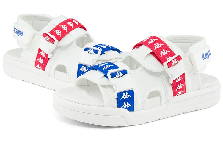 Kappa Casual Beach Sandal 'White Blue Red' 圖 6