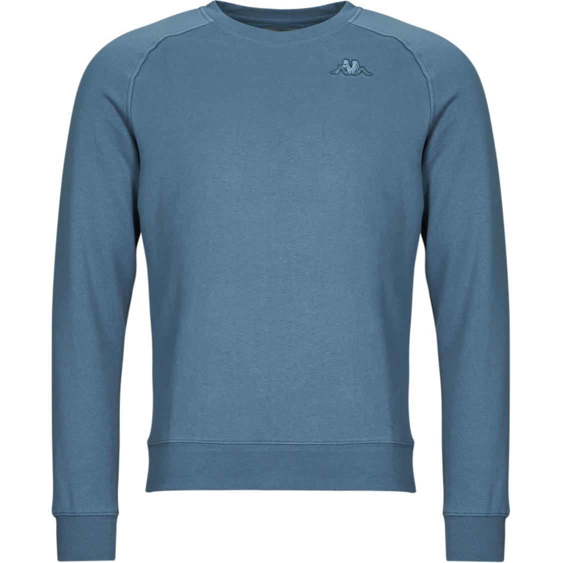 Kappa Casual Comfy Crewneck Pullover Long-Sleeve Sweatshirt Blue 304MYL0-A0W