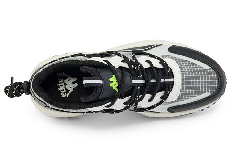 Lookbook Kappaカジュアル ダッドスニーカー 黒 (Kappa kajuaru daddo sunīkā kuro) K0CX5MC33-990