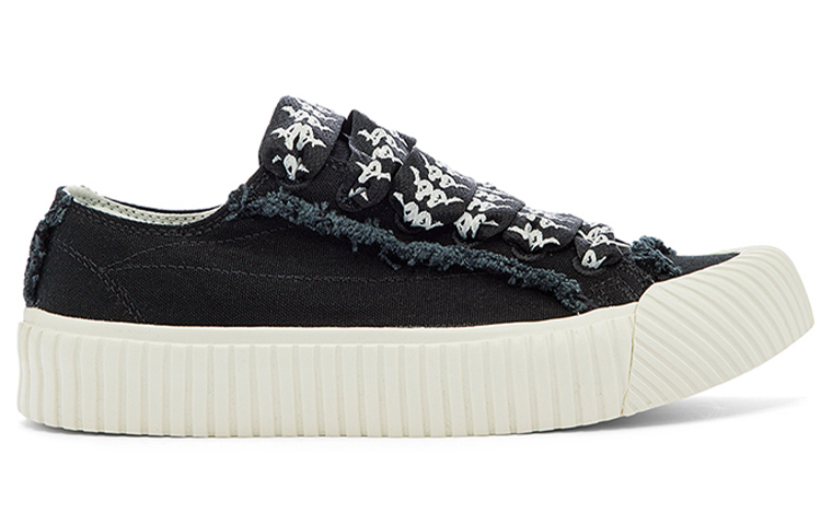 Kappa Casual Low-Top Skate Shoes 'Black' 圖 2