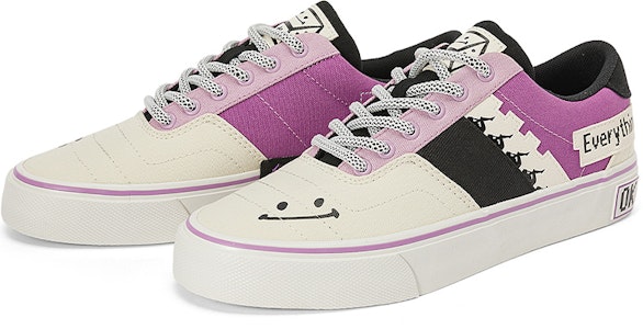 Kappa休闲低帮滑板鞋 '白紫黑' K0CY5CS06D-0106 Lookbook Kappa休闲低帮滑板鞋 '白紫黑' K0CY5CS06D-0106