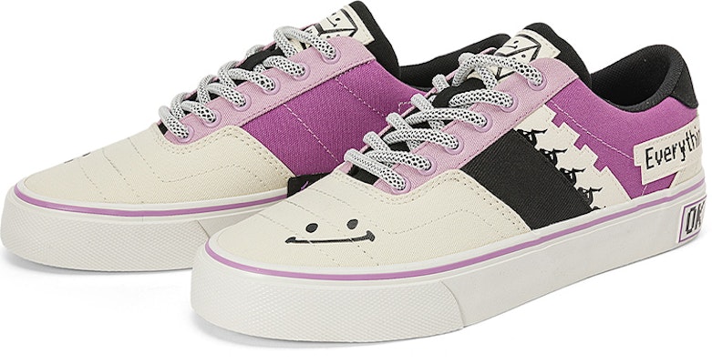 Kappa Casual Low-Top Skate Shoes 'White Purple Black' K0CY5CS06D-0106 Lookbook Kappa Casual Low-Top Skate Shoes 'White Purple Black' K0CY5CS06D-0106