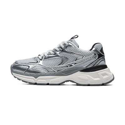 Kappa Casual Low-Top Running Sneakers 'Breathable Trendy Grey'
