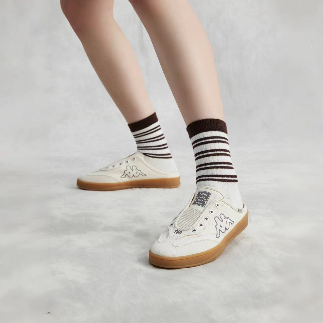 Kappa Casual Low Top Slides 'Beige' 圖 12