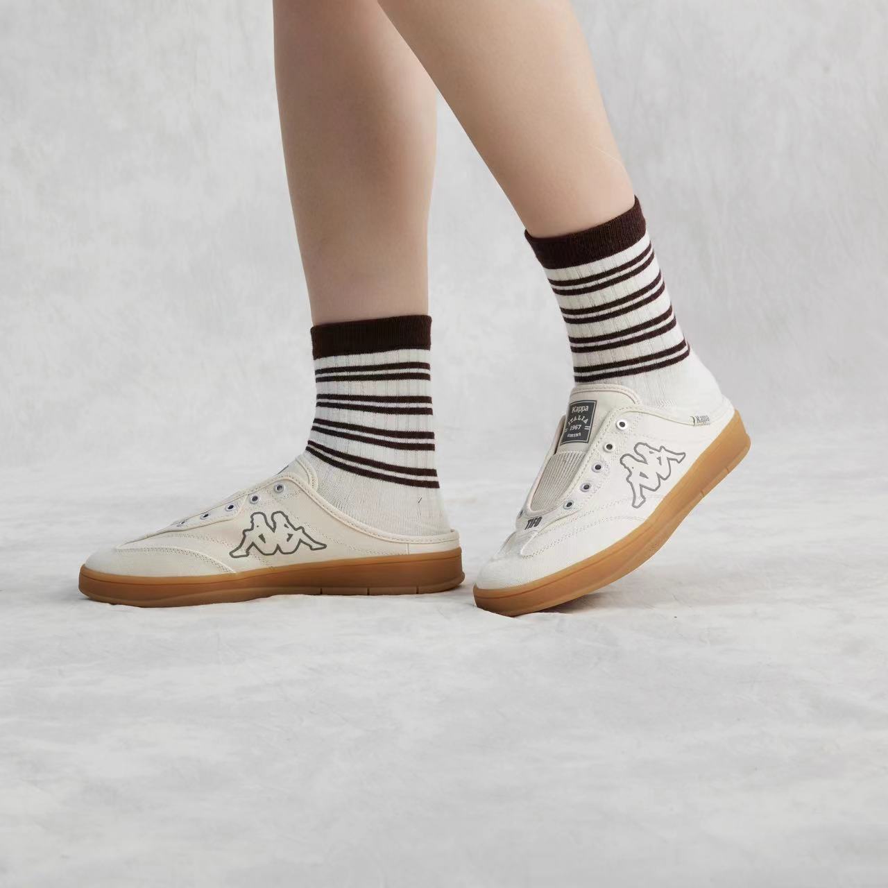 Kappa Casual Low Top Slides 'Beige' 圖 8