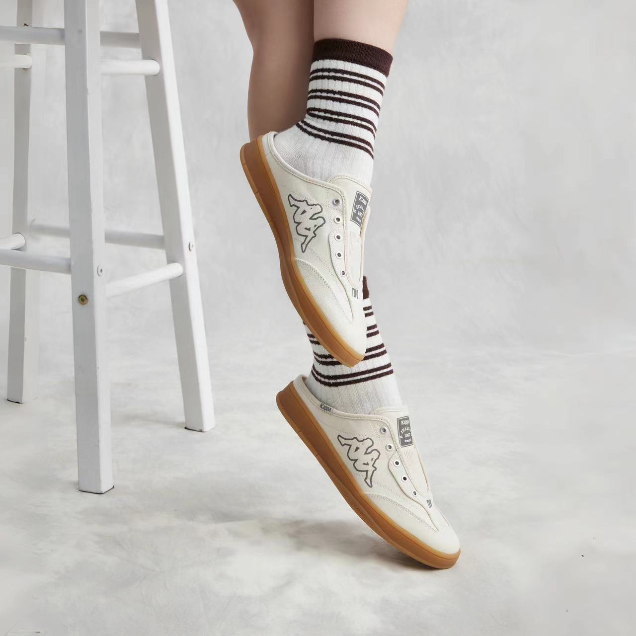 Kappa Casual Low Top Slides 'Beige' 圖 10