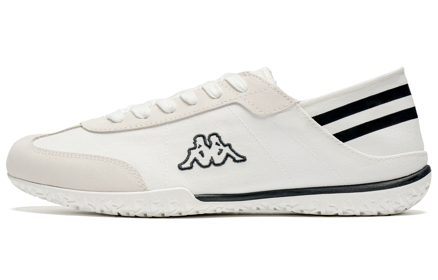 Kappa Classic Canvas Low 'Black and White' K0EX5BB03-012CCJ
