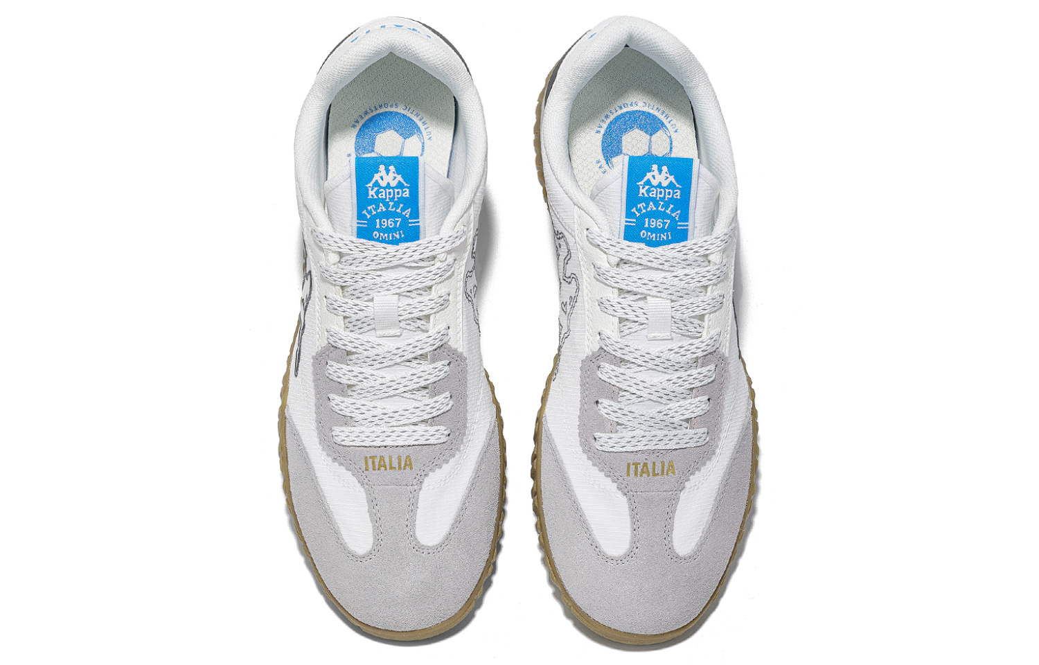 Shop カッパ クラシック ロー 'ホワイト グレー' K0EY5MM22-012 K0EY5MM22-012