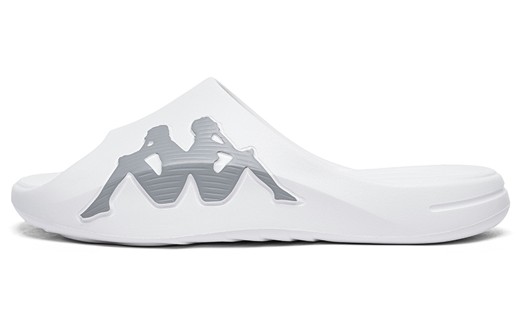 Kappa Classic Print Slides 'White Silver'