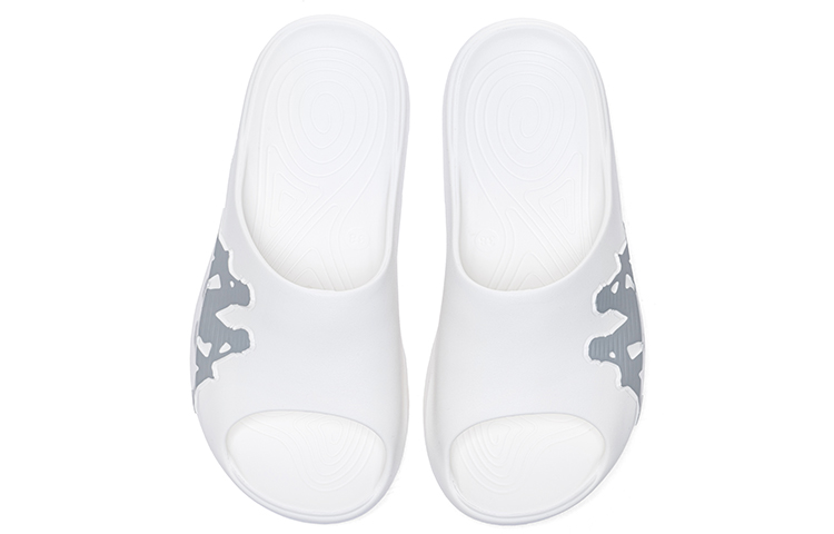 Kappa Classic Print Slides 'White Silver' 圖 4
