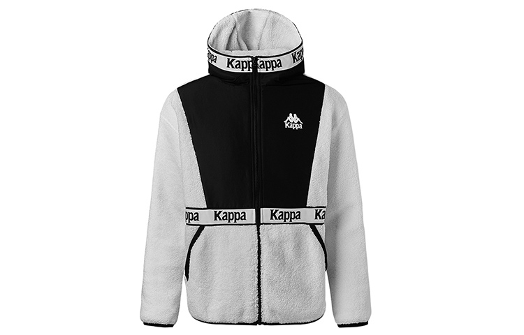 Kappa Color Block Sherpa Hoodie Jacket Winter Unisex Casual Style K0AW2MK11D