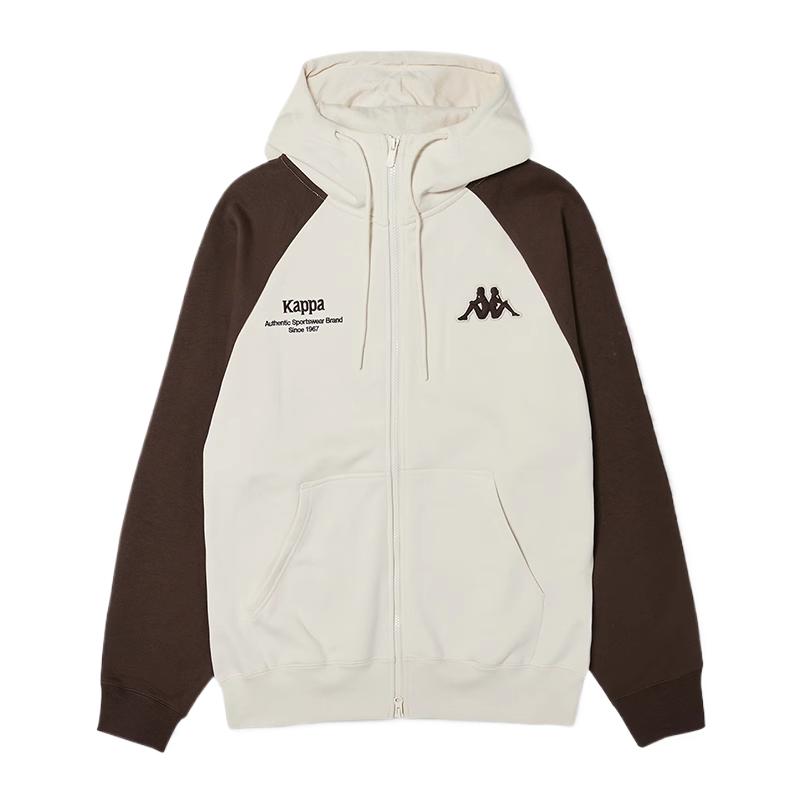 Kappa Colorblock Hoodie American Style Birch White K0D72MK01-0114