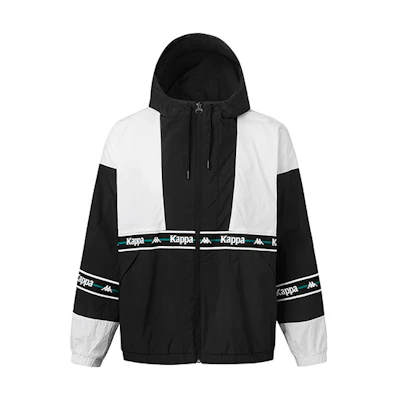 Kappa Colorblock Letter Logo Hooded Sports Jacket K0A12FJ20D